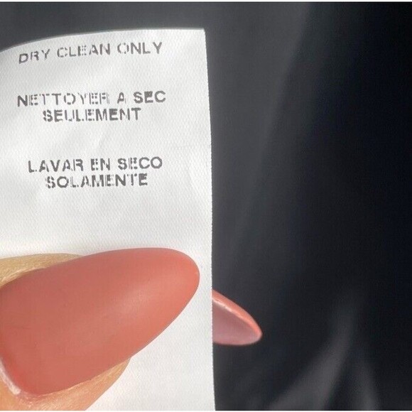 FIFTEEN TWENTY Jacket Black Silk Blend Loose Fit Zip Oversized Small Shacket - Picture 9 of 9